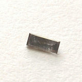Salt And Pepper Diamond, Conflict FREE 6x2.4mm, 0.3 Ct Rectangle Shape Baguette Cut Faceted Clear Black Diamond For Ring - PDD784