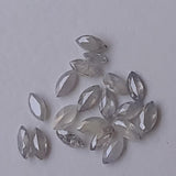 Natural 1.8x3-2x4mm White Gray Marquise Shaped Diamond for Jewelry (2 Pc To 4 Pc) - PDD775