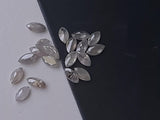 Natural 1.8x3-2x4mm White Gray Marquise Shaped Diamond for Jewelry (2 Pc To 4 Pc) - PDD775