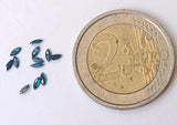 Clear 3.5x1.5mm Sparkling Blue Faceted Marquise Diamond for Jewelry (1 Pc to 2 Pcs) - PDD754