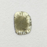 Salt And Pepper Diamond, Conflict FREE 11x8.6mm, 0.58 Cts Slice Faceted Clear Black Diamond For Jewelry - PDD759