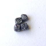 4.5mm Black Raw Diamond Cube, Huge Box Shaped Natural Black Rare Loose Rough Uncut Diamond Single Cube for Jewelry - PPKJ143