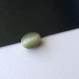 2.15 Cts Cats Eye, CERTIFIED Natural Plain Round Stone, Original Loose Ring Size Cats Eye Gemstone, 7.7x6 mm, 1 Pc - PPH42