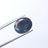 Loose Sapphire For Engagement Ring 11x9mm CERTIFIED Original Blue Sapphire Faceted Oval Cut Stone - PPH44