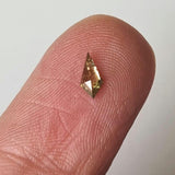Yellow Champagne Faceted Kite 4.9x2.5mm Shield Flat Back Diamond For Ring-PDD858