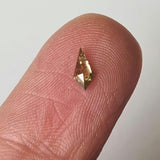 Yellow Champagne Faceted Kite 6x2.9mm Shield Shape Flat Back Diamond Cabochon For Engagement / Wedding Ring Gifts For Her - PDD757