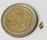 Yellow Champagne Faceted Kite 4.9x2.5mm Shield Flat Back Diamond For Ring-PDD858