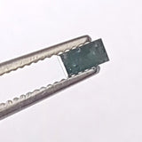 Blue Baguette Cut Diamond, Rare 3.9x2mm MELEE Diamond Rectangle Piece for Jewelry / Ring - PDD755