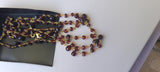 Garnet Faceted Rondelle 4mm & Drop 4x6-5x8mm Wire Wrapped Beaded 925 Silver Garnet Rosary Chain for Necklace - PSG366