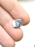 Beautiful Salt And Pepper Diamond, Conflict FREE 11.1x8.5mm, 0.75 Cts Slice Faceted Clear Black Diamond For Jewelry - PPKJ144