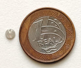 4.6mm Light Grey Rose Cut Diamond 0.35 Cts Natural Light Grey Round Diamond Flat Back Diamond Cabochon for Ring - PDD767