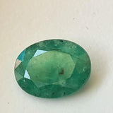 Emerald For Engagement Ring, 13.2x10mm CERTIFIED Original Loose Ring Size Green Emerald Faceted Oval Cut Stone - PPH46