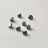 Blue Brilliant Cut Diamond, 3.4-3.6mm Sparkling Blue Solitaire Round Cut Diamond for Jewelry (A To H) - PDD800