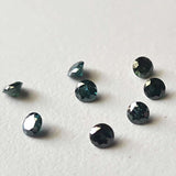 Blue Brilliant Cut Diamond, 3.4-3.6mm Sparkling Blue Solitaire Round Cut Diamond for Jewelry (A To H) - PDD800