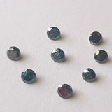 Blue Brilliant Cut Diamond, 3.4-3.6mm Sparkling Blue Solitaire Round Cut Diamond for Jewelry (A To H) - PDD800