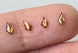 Brown Kite Cut Diamond, 4mm Kite Shape Flat Back Diamond Cabochon For Engagement Ring & Wedding Ring Gifts For Her - PDD867