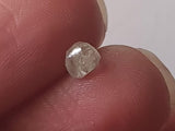 Clear Natural Smooth Raw Rough Diamond For Jewelry, 5.3x4mm Loose Diamond For Engagement Ring / Wedding Ring Gifts For Her- PDD778