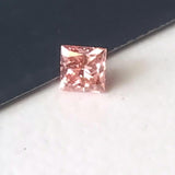 Princess Shape Brilliant Cut, Pink Square Shape 3.5mm Lab Grown Diamond Loose For Princess Engagement Ring Excellent Cut - PDD779