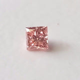 Princess Shape Brilliant Cut, Pink Square Shape 3.5mm Lab Grown Diamond Loose For Princess Engagement Ring Excellent Cut - PDD779