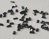 Black Natural 1x2mm Baguette Cut Rectangle Faceted MELEE Diamond for Earring (5 Pc to 10 Pc) -PDD780