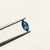 0.17 Cts Clear Blue Diamond Marquise Cut, 2.5x5mm Sparkling Blue Faceted Marquise Diamonds for Jewelry - PDD782