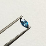 0.17 Cts Clear Blue Diamond Marquise Cut, 2.5x5mm Sparkling Blue Faceted Marquise Diamonds for Jewelry - PDD782