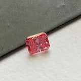 Baguette Shape Brilliant Cut, Pink 3x3.8mm Lab Grown Diamond Loose For Engagement Ring Excellent Cut For Ring - PDD783