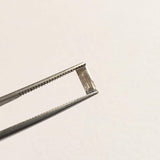 Salt And Pepper Diamond, Conflict FREE 6x2.4mm, 0.3 Ct Rectangle Shape Baguette Cut Faceted Clear Black Diamond For Ring - PDD784