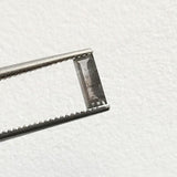 Salt And Pepper Diamond, Conflict FREE 6x2.4mm, 0.3 Ct Rectangle Shape Baguette Cut Faceted Clear Black Diamond For Ring - PDD784
