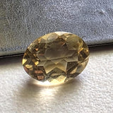 Citrine Oval Cut Stone, 7.8x5.9mm Natural Oval Shape Pointed Back Cut Stone Beautiful 0.89 Cts Citrine Ring Size - PSG382