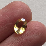 Citrine Oval Cut Stone, 7.8x5.9mm Natural Oval Shape Pointed Back Cut Stone Beautiful 0.89 Cts Citrine Ring Size - PSG382