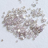 Pink Rose Cut Diamond, RARE 1-1.5mm Natural Pink Rose Cut 5 Pcs Loose Faceted Diamond Cabochon for Jewelry-PPKJ158
