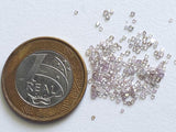 Pink Rose Cut Diamond, RARE 1-1.5mm Natural Pink Rose Cut 5 Pcs Loose Faceted Diamond Cabochon for Jewelry-PPKJ158