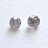 Pink Brilliant Cut Polished Round Diamonds, Faceted Natural 1Pc Loose Pink Solitaire Melee Diamond For Ring - PVD88