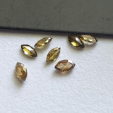 Yellow Brown Marquise Cut Diamond for Ring, 4mm Faceted Sparkling Brown Marquise Diamond for Jewelry (1Pc-2Pc) - PDD821