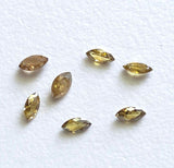 Yellow Brown Marquise Cut Diamond for Ring, 4mm Faceted Sparkling Brown Marquise Diamond for Jewelry (1Pc-2Pc) - PDD821