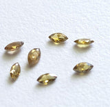 Yellow Brown Marquise Cut Diamond for Ring, 4mm Faceted Sparkling Brown Marquise Diamond for Jewelry (1Pc-2Pc) - PDD821