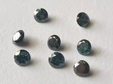 Blue Brilliant Cut Diamond, 3.4-3.6mm Sparkling Blue Solitaire Round Cut Diamond for Jewelry (A To H) - PDD800