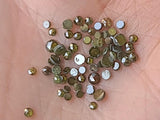 Green MELEE Diamonds, 2.5-3mm Round Rose Cut Faceted Green Diamond For Jewelry (3Pcs To 6Pcs) - PPKJ155