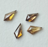 Brown Kite Cut Diamond, 4mm Kite Shape Flat Back Diamond Cabochon For Engagement Ring & Wedding Ring Gifts For Her - PDD867