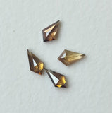 Brown Diamond Kite Cut Diamond, 4.4-5mm Kite Shape Flat Back Diamond Cabochon For Engagement Ring & Wedding Ring Gifts For Her - PDD807