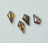 Brown Diamond Kite Cut Diamond, 4.4-5mm Kite Shape Flat Back Diamond Cabochon For Engagement Ring & Wedding Ring Gifts For Her - PDD807