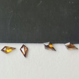 Brown Kite Cut Diamond, 4mm Kite Shape Flat Back Diamond Cabochon For Engagement Ring & Wedding Ring Gifts For Her - PDD867