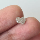 7.5x4.5mm Clear Raw Crystal Diamond, 0.95 Cts Rough Clear Uncut Loose Diamond Perfect for Bezel - PDD808
