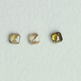 2.3mm Brown Cushion Diamond, Natural Champagne Sparkling Rose Cut Square Flat Back Cabochon Cognac Diamond For Jewelry Ring - PDD809