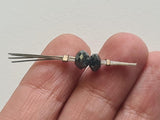 Single Piece Blue Diamond Beads Faceted Diamond Rondelle Bead for Chain, Necklace, Pendant, Blue Loose Diamonds, 1 piece - PDD825