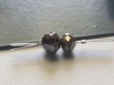 Single Piece Brown Diamond Beads Faceted Diamond Rondelle Bead for Chain, Necklace, Pendant, Brown Loose Diamonds, 1 piece - PDD826
