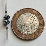 Single Piece Black Diamond Beads Faceted Diamond Rondelle Bead for Chain, Necklace, Pendant, Black Loose Diamonds, 1 piece - PDD815