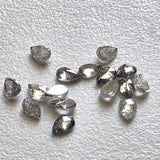 Salt And Pepper Diamond, CONFLICT FREE, 2x3mm Pear Shaped Brilliant Cut Faceted Clear Black Diamond For Jewelry / Ring - PDD820