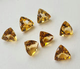 10.5-11mm Faceted Trillion Cut Natural Loose Citrine For Jewelry (1Pc-2Pc)-PNG37